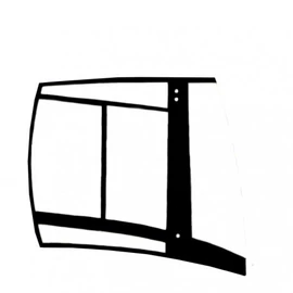 BOMAG Jobb Oldalüveg 5571183 