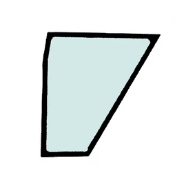 JCB Alsó Ajtóüveg 827/30415