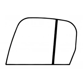 JCB Jobb Oldalüveg 827/80456