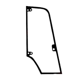 MECALAC Jobb Ajtóüveg T161845 