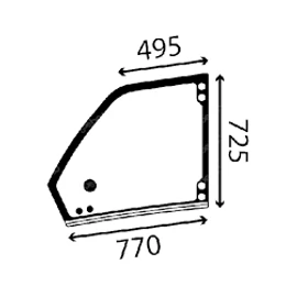 MERLO Felső Ajtóüveg 083431