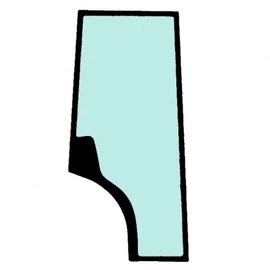 VOLVO Bal Ajtóüveg 16623872