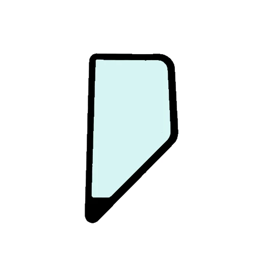 CASE Oldalüveg KHN32030 