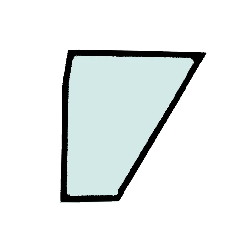 JCB Alsó Ajtóüveg 827/30415