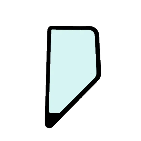 CASE Oldalüveg KHN32030 