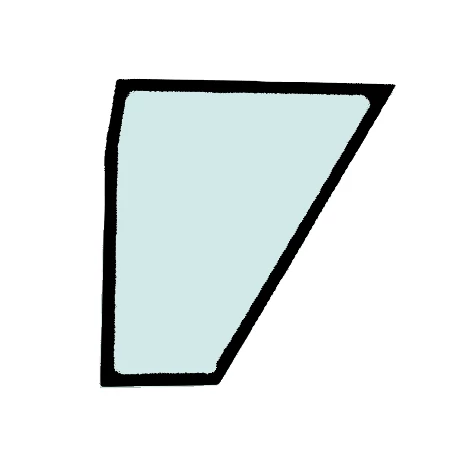 JCB Alsó Ajtóüveg 827/30415