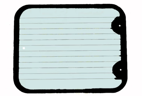 JCB Hátsó Szélvédő 401/N0590