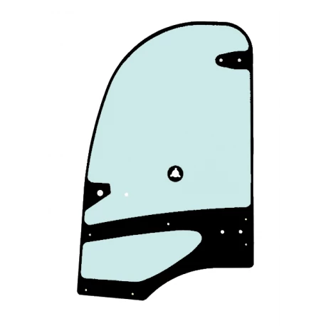 KRAMER Bal Ajtóüveg 