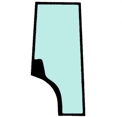 VOLVO Bal Ajtóüveg 16623872