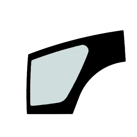 Bal Alsó Ajtóüveg